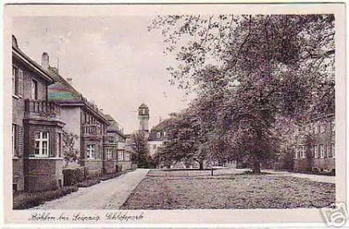 05866 Ak Böhlen bei Leipzig Schloßpark 1944