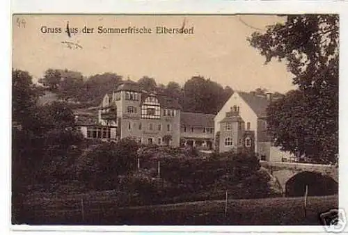 Schöne Ak Gruss vom Restaurant Elbersdorfer Mühle 1911