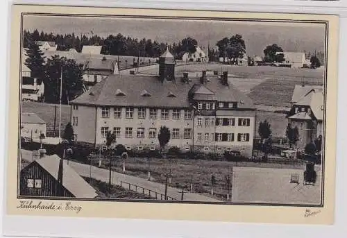 88635 Ak Kühnhaide im Erzgebirge moderne Schule 1940