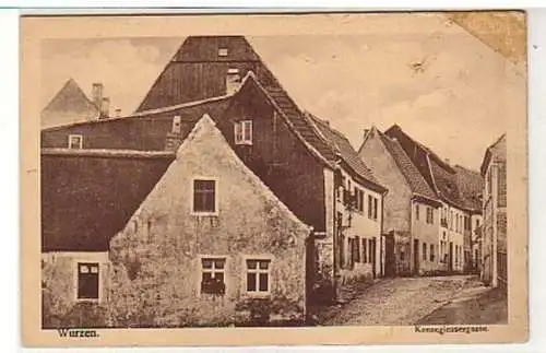 90520 Feldpost Ak Wurzen Kannegiessergasse 1918