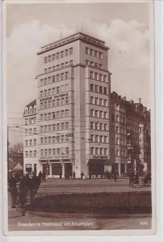 83932 Ak Dresden Neustadt Hochhaus am Albertplatz um 1930