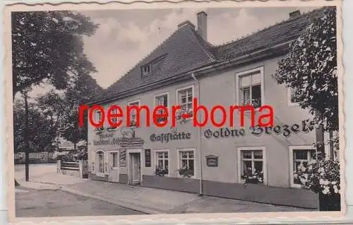 81164 Foto Ak Moritzburg bei Dresden Gaststätte Goldene Brezel 1966