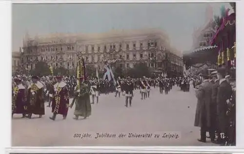 81179 teilkolorierte AK 500 jähriges Jubiläum der Universität Leipzig 1909