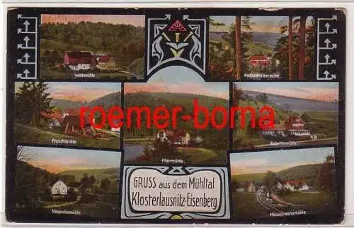 77906 Mehrbild Ak Gruss aus dem Mühltal Klosterlausnitz-Eisenberg um 1930