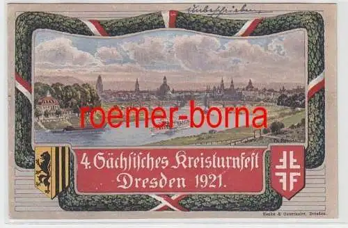 74568 Ak 4. Sächsisches Kreisturnfest Dresden 1921