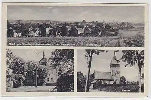 65868 Feldpost Ak Gruß aus Wendisch Rottmannsdorf bei Zwickau 1940