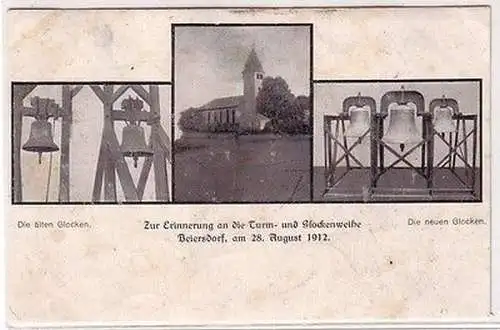 67724 Mehrbild Ak Zur Erinnerung an die Turm- und Glockenweihe Beiersdorf 1912