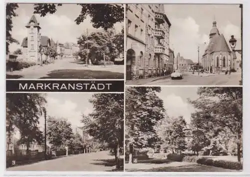 61535 Mehrbild Ak Markranstädt Weststrasse, Marktplatz usw. 1977