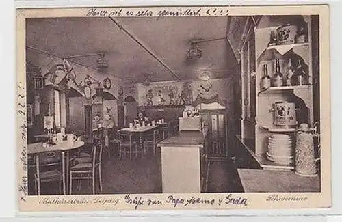 64392 Ak Leipzig Restaurant "Mathäserbräu" Rosentalgasse 1930