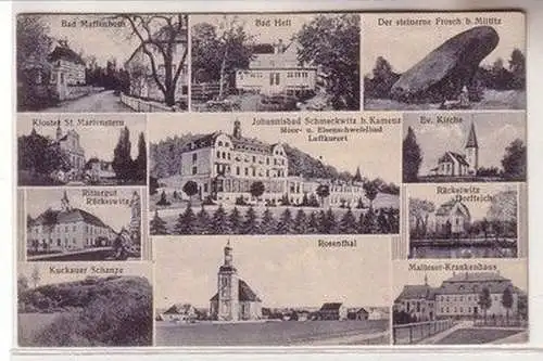 61119 Mehrbild Ak Johannisbad Schmeckwitz bei Kamenz 1930