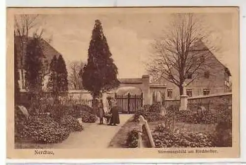 41902 Ak Nerchau Stimmungsbild am Kirchhoftor 1914