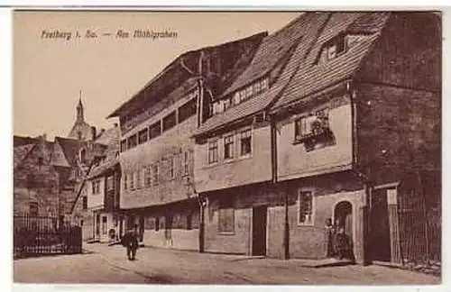 39487 Ak Freiberg in Sa. am Mühlgraben um 1920