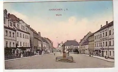 39881 Ak Hainichen in Sachsen Markt 1910