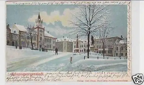 35557 Ak Johanngeorgenstadt Winter m. Hotel de Saxe 1904