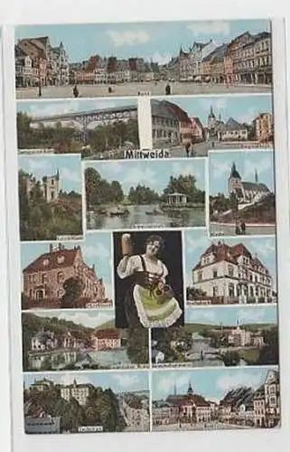 37193 Mehrbild Ak Mittweida Reichsbank usw. um 1920