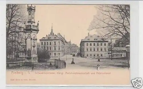 34716 Ak Freiberg in Sachsen Schwedendenkmal um 1910