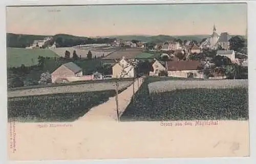 34638 Ak Gruß aus dem Müglitzthal Stadt Bärenstein 1904