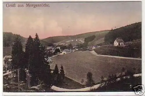 31816 Ak Gruß aus Morgenröthe Totalansicht um 1910