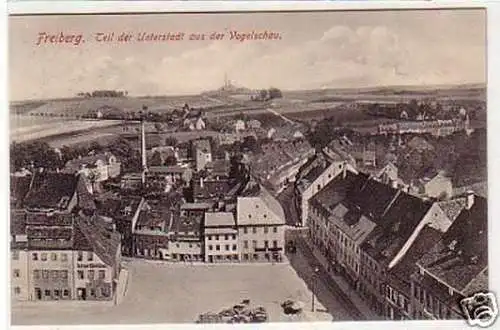 31474 Ak Freiberg Unterstadt aus der Vogelschau 1909