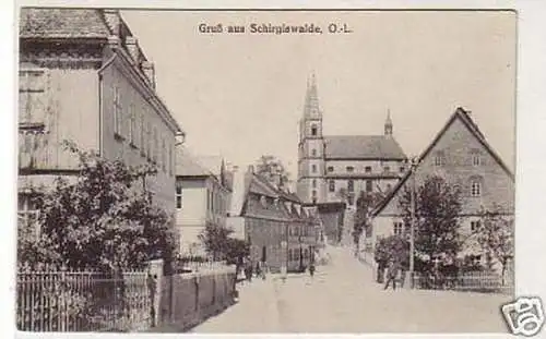 31806 Ak Gruß aus Schirgiswalde Oberlausitz um 1910