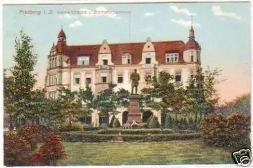 25981 Ak Freiberg i.S. Wernerstr. Bismarckdenkmal 1912