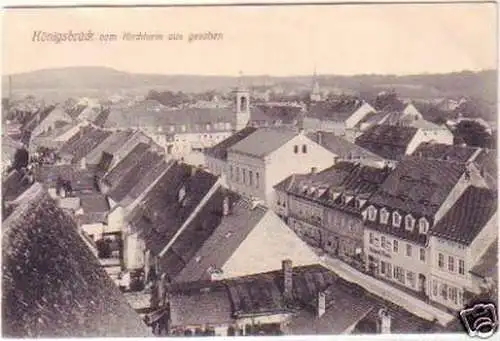 28209 Ak Königsbrück vom Kirchturm aus gesehen 1911