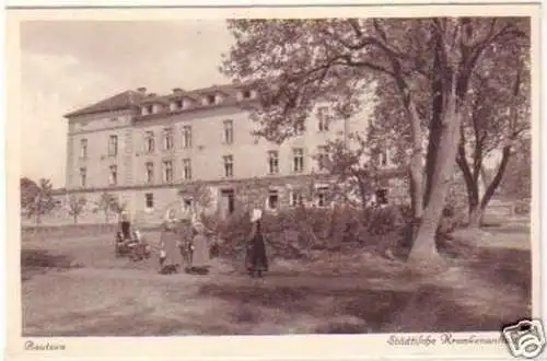 25654 Ak Bautzeen städtische Krankenanstalt um 1930