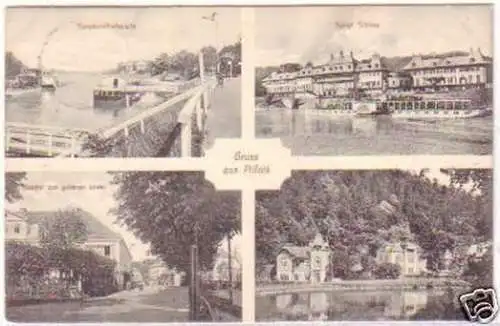 25604 Mehrbild-Ak Gruss aus Pillnitz Gasthof usw. 1912