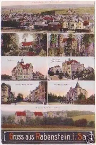 19398 Mehrbild Ak Gruß aus Rabenstein in Sa. 1911