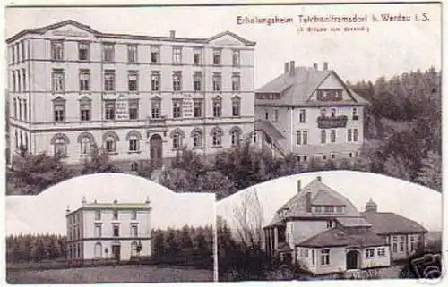 16327 Ak Erholungsheim Teichwolframsdorf b. Werdau 1915