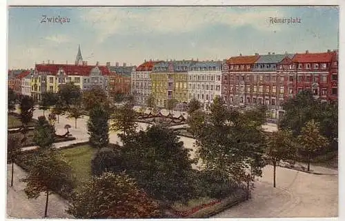 16991 Ak Zwickau Römerplatz 1912