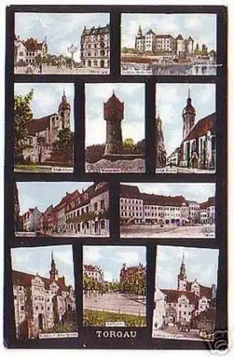 17657 Mehrbild Ak Torgau Fleischmarkt usw. um 1910