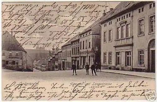 08520 Ak Oederan Altmarkt und Langestrasse 1905