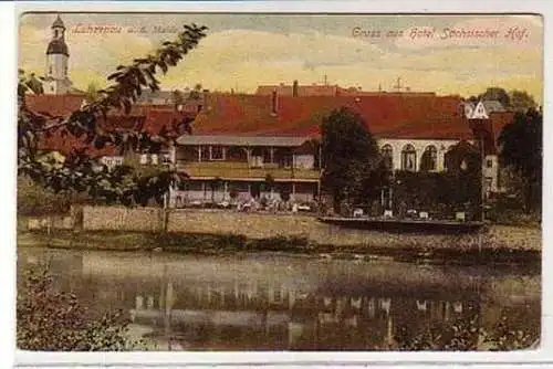 Ak Gruß aus Lunzenau Mulde Hotel um 1910