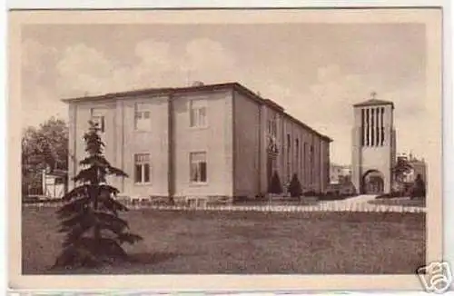 07292 Ak Heidenau Kirche mit Glockenturm um 1930