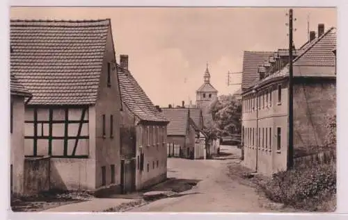 95147 Ak Ramsdorf Kreis Borna Straße des Friedens um 1950