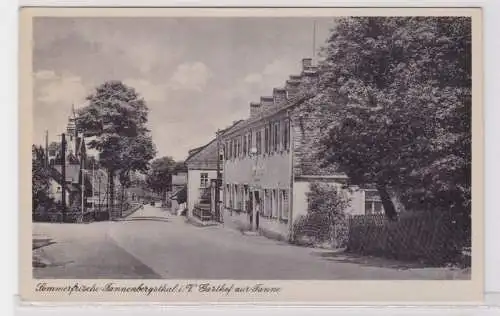 88724 AK Sommerfrische Tannenbergsthal i. V. - Gasthof zur Tanne um 1940