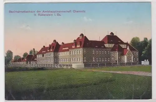 89225 Ak Bezirkskrankenhaus der Amtshauptmannschaft Chemnitz in Rabenstein 1929