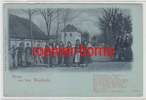 73352 Reim Ak Gruss aus dem Vogtlande um 1900