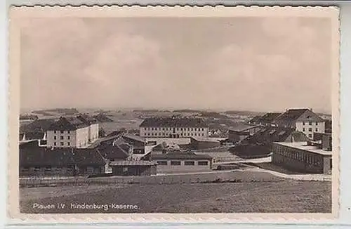 63589 Feldpost Ak Plauen Im Vogtland Hindenburg Kaserne 1941