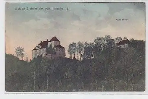 62182 Ak Schloß Bieberstein (Post Rheinsberg i.S.) altes Schloß um 1910