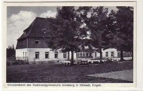 61137 Ak Schullandheim des Staatsrealgymnasium Annaberg in Jöhstadt um 1930