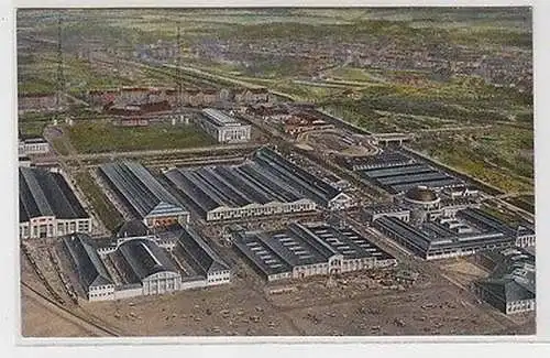 62588 Ak Leipzig Blick auf die Technische Messe mit Funktürmen um 1930