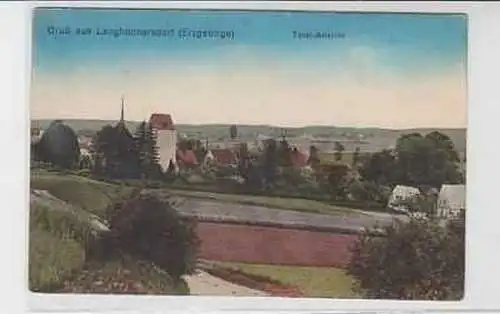 39379 Ak Gruß aus Langhennersdorf Totalansicht um1910