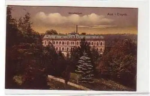 38875 Ak Aue im Erzgebirge Sanatorium 1924