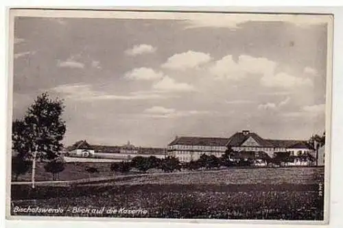 35842 Ak Bischofswerda Blick auf die Kaserne 1941