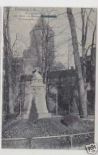 35686 Ak Freiberg in Sachsen Werner Denkmal um 1910