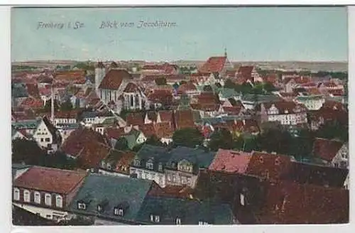 35672 Ak Freiberg Blick vom Jacobiturm 1913