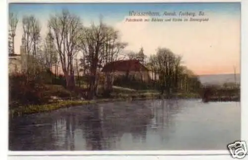 32210 Ak Weissenborn Fabrikteich mit Schloss 1913