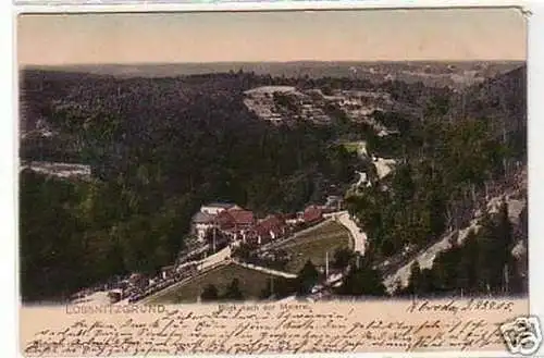 31227 Ak Lössnitzgrund Blick nach der Meierei 1905